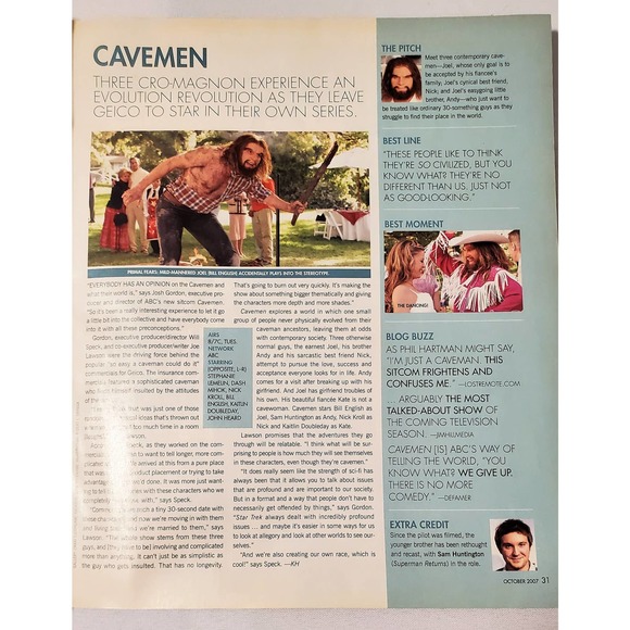 Sci Fi Magazine October 2007 Issue Fall TV Preview Bionic Woman, Chuck, Reaper - Picture 3 of 6